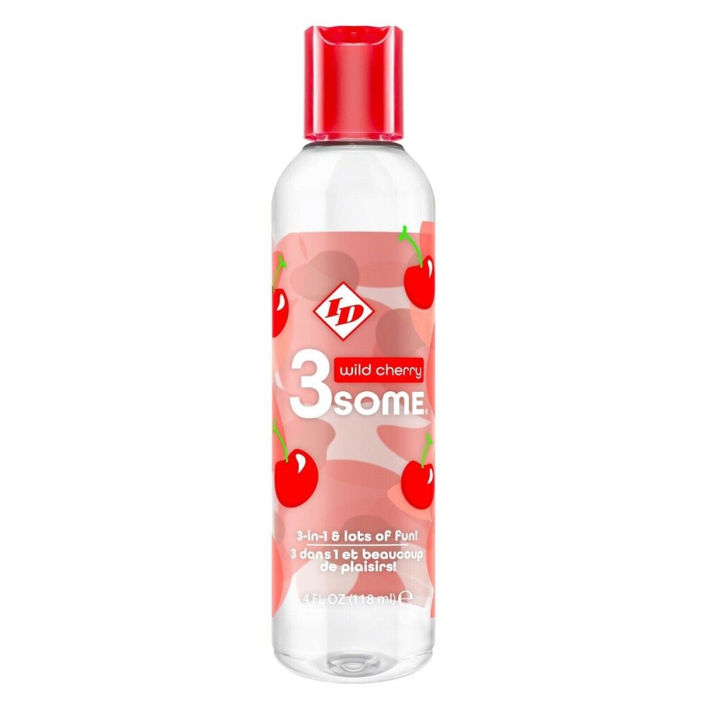 id 3some wild cherry 3 in 1 lubricant 118ml