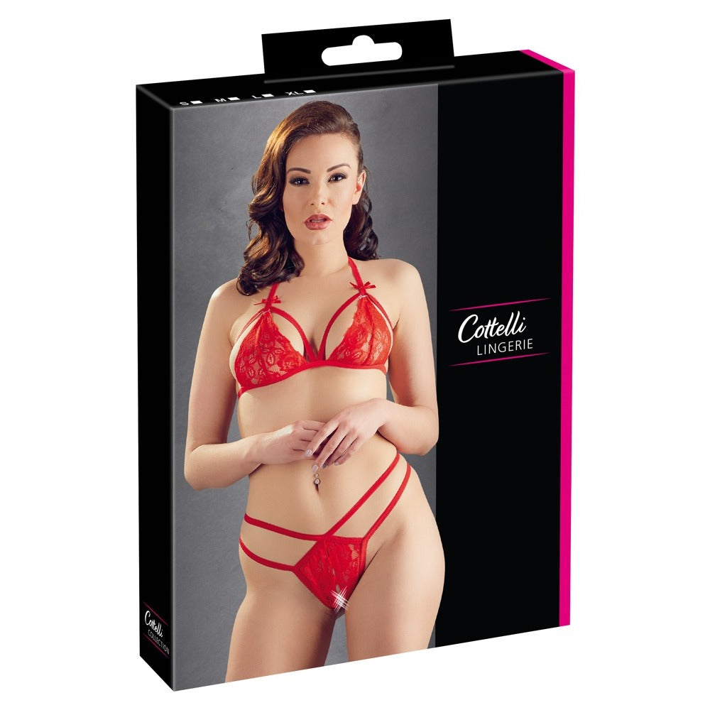 SHOP cottelli lace set red