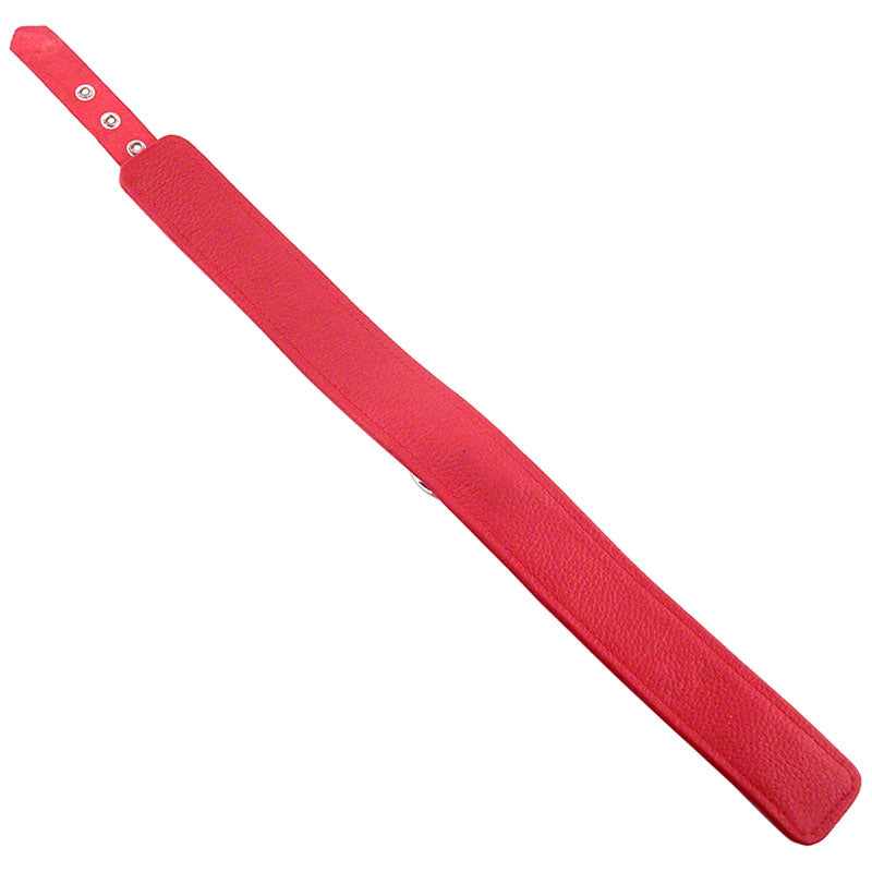 best rouge garments plain red leather collar