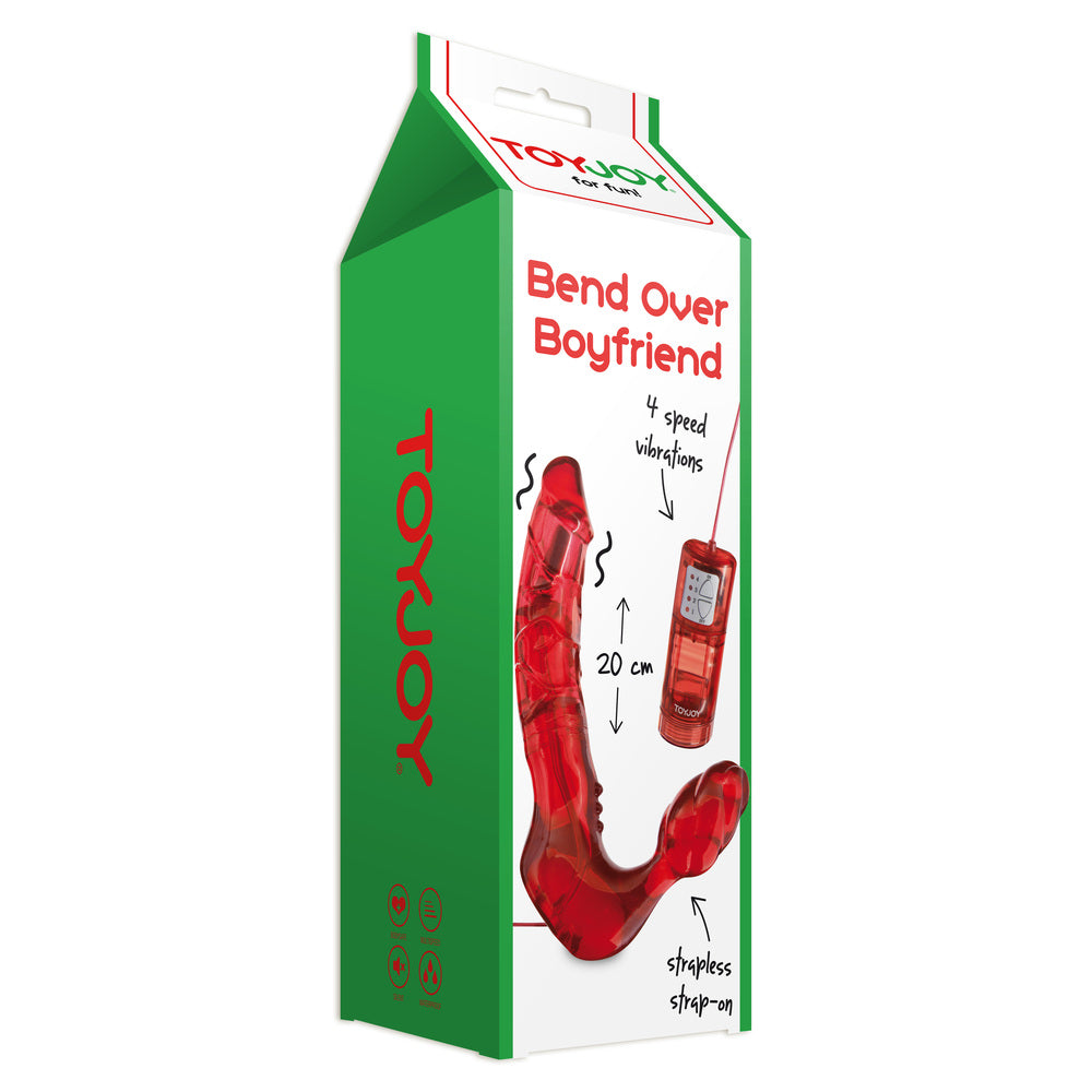 best toyjoy bend over boyfriend strapless strap on red