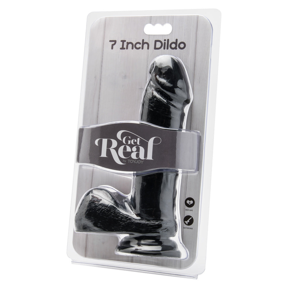 best toyjoy get real 7 inch dong with balls black