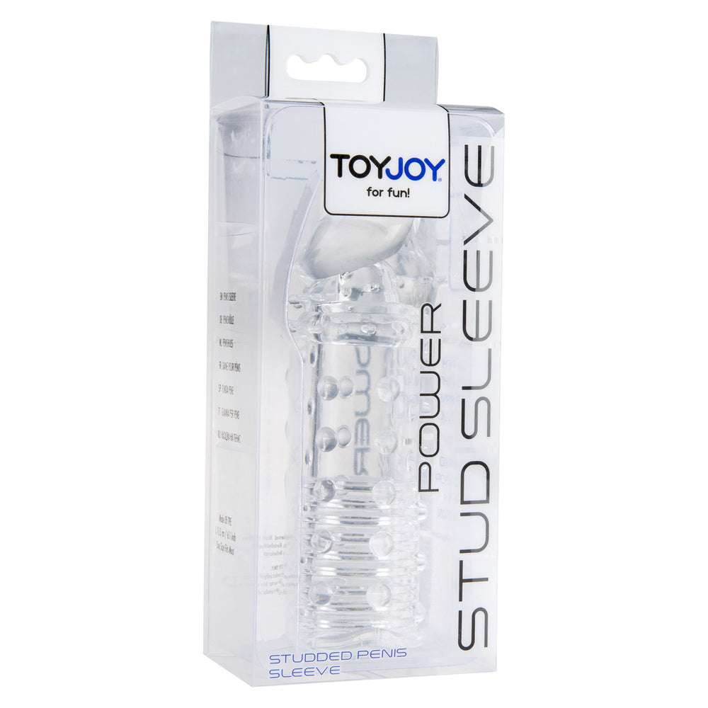 best toyjoy power stud sleeve clear