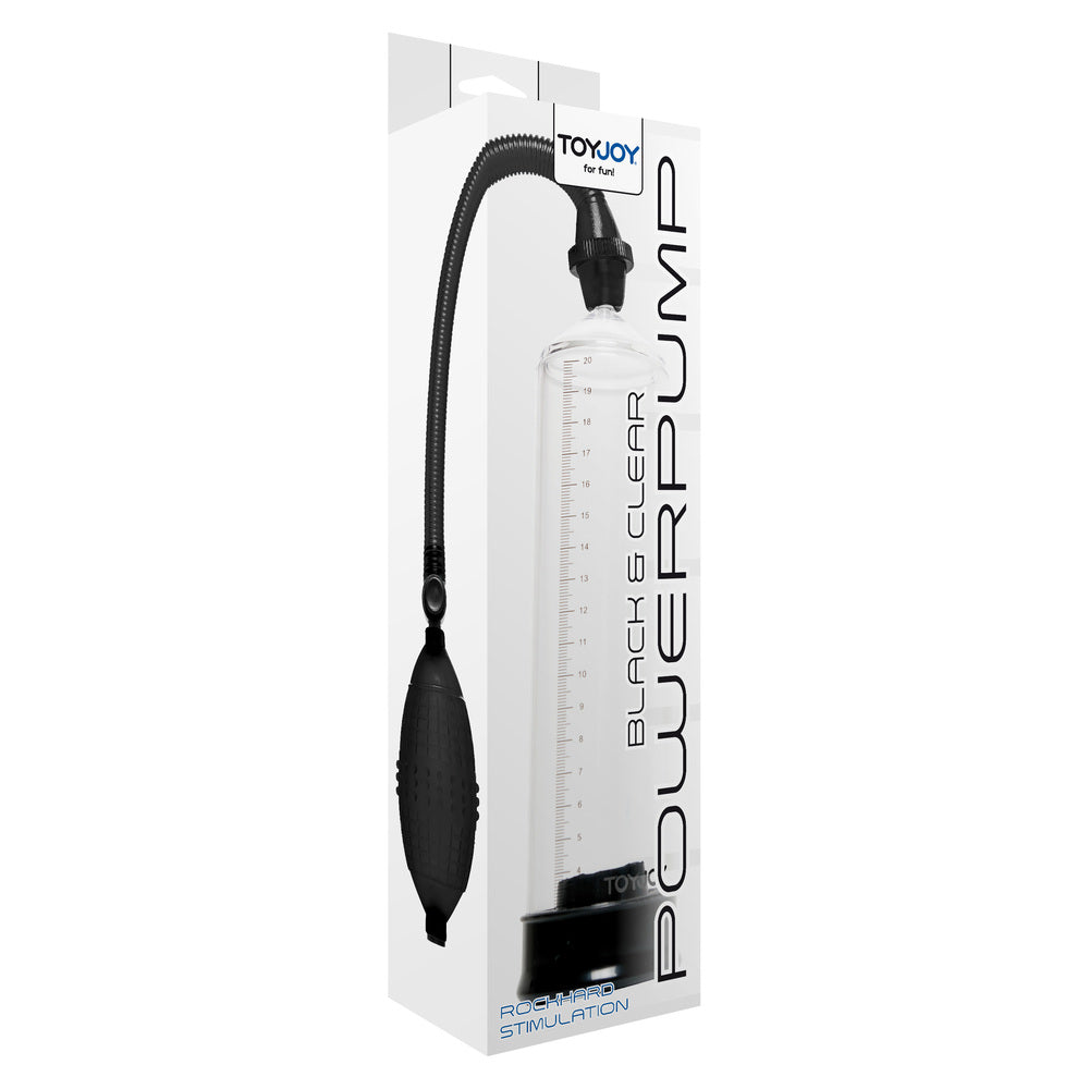 best toyjoy rock hard black and clear penis power pump