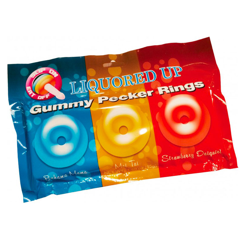 liquored up gummy pecker cock rings