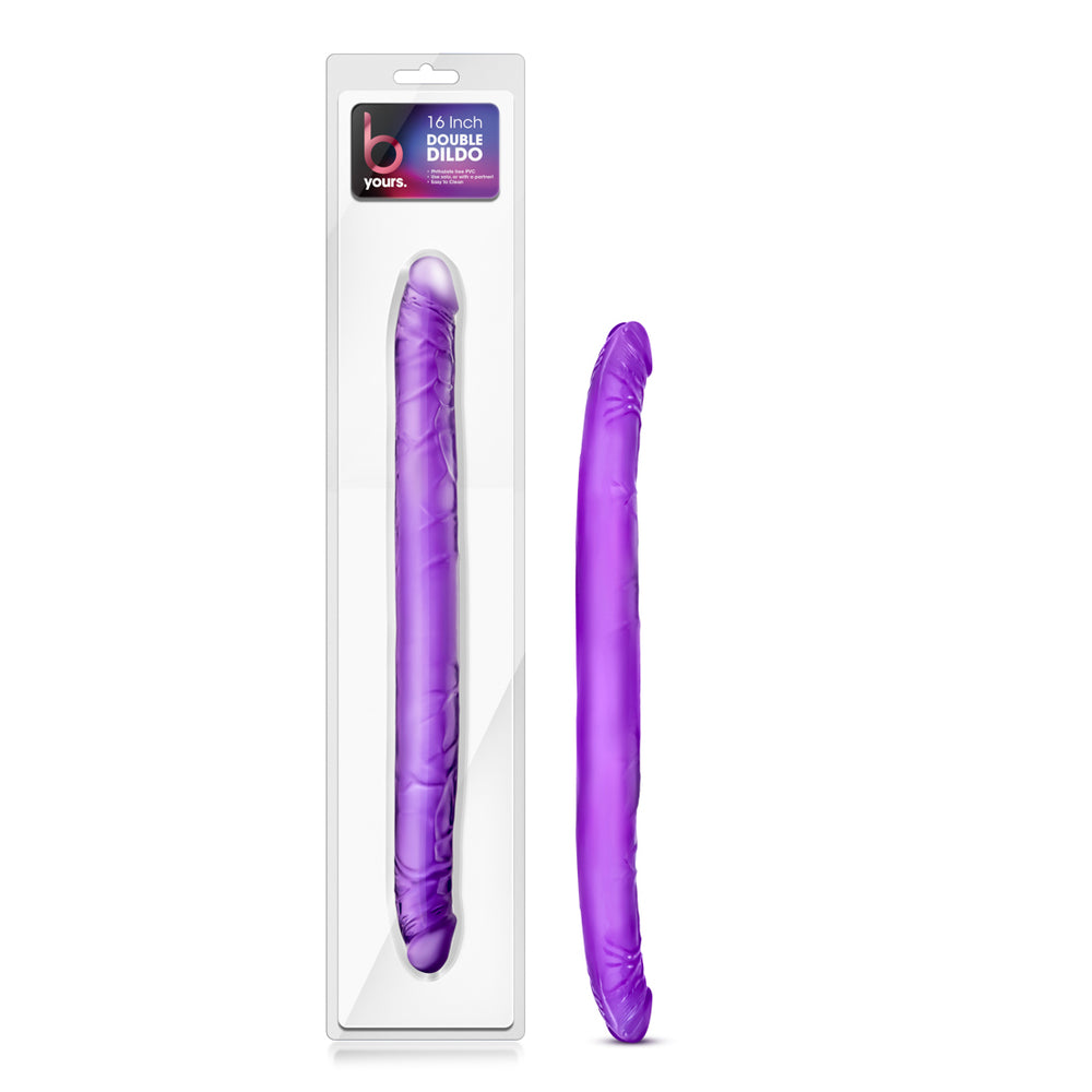 premium b yours 16 inch purple double dildo