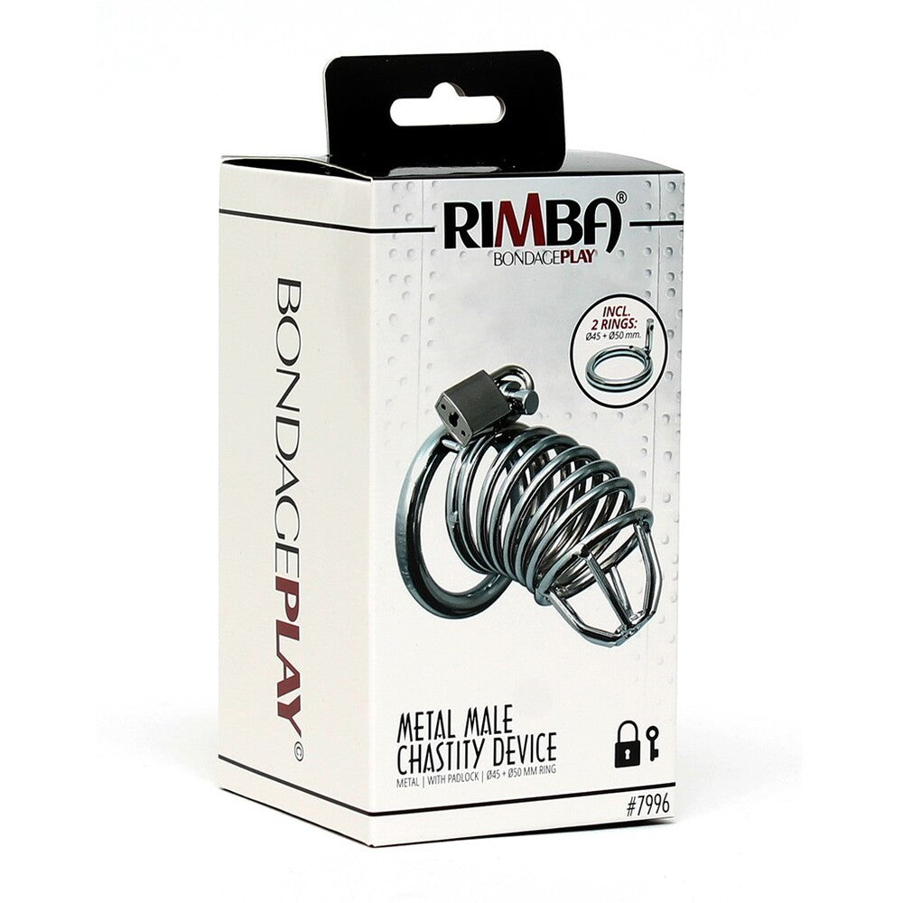 premium chrome chastity cock cage