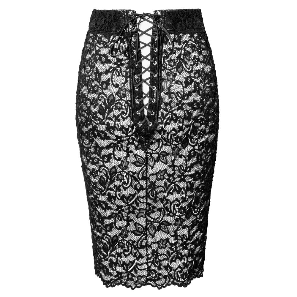 premium noir pencil skirt