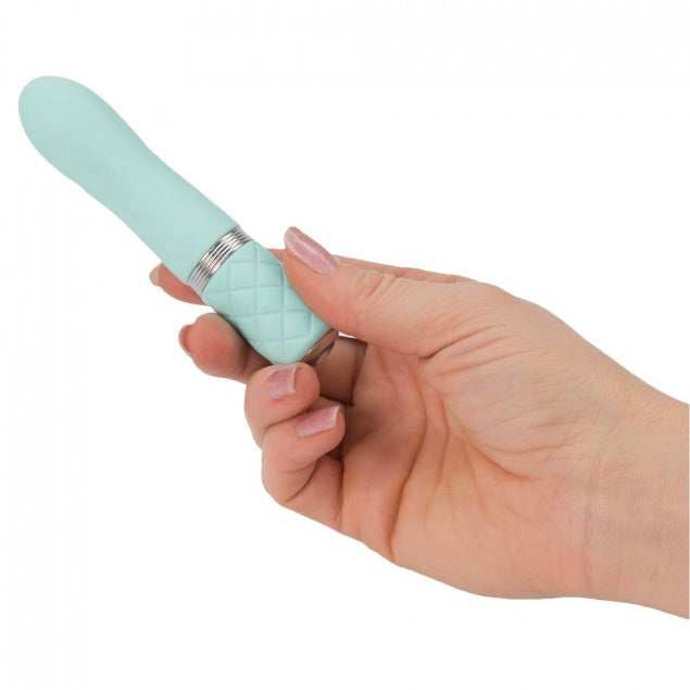 premium pillow talk flirty rechargeable bullet teal