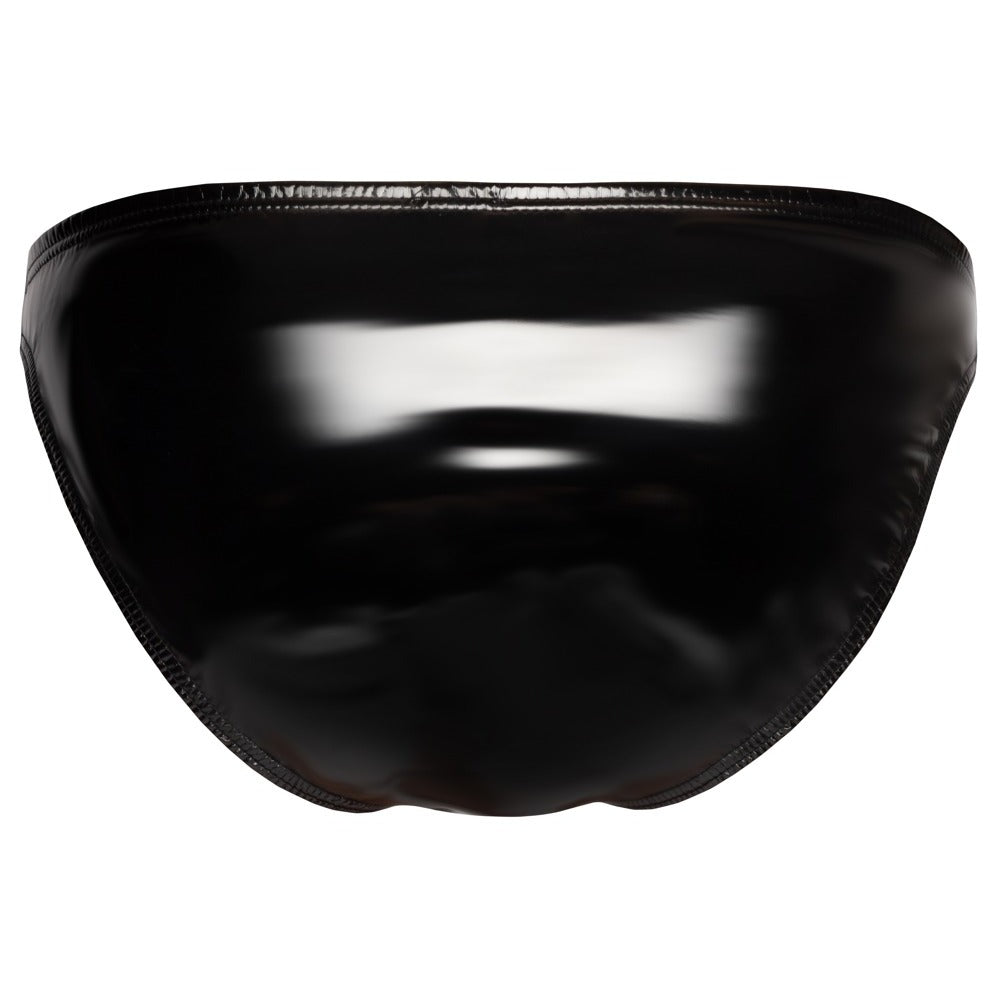 shop black level vinyl briefs with zip black