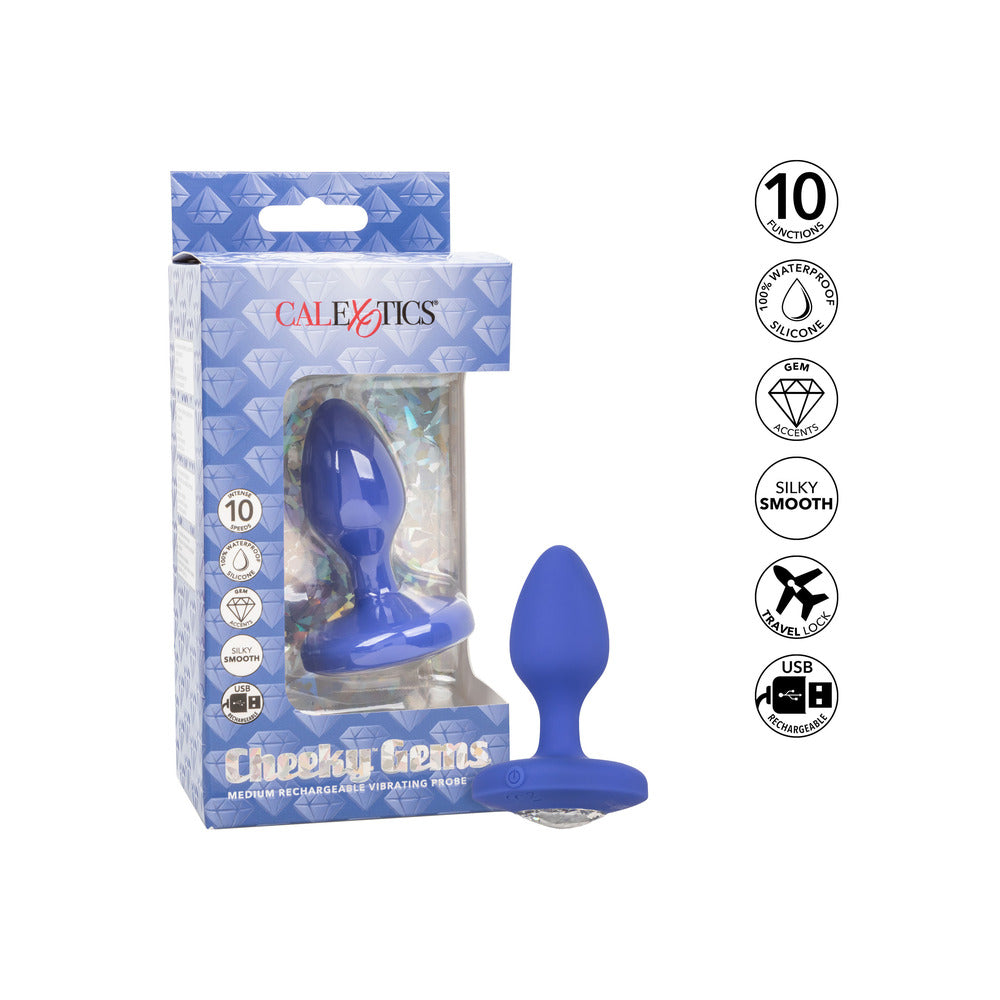 shop cheeky gems medium rechargeable vibrating butt plug
