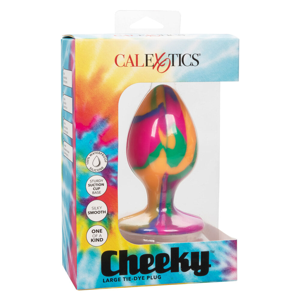 shop cheeky large tie dye butt plug