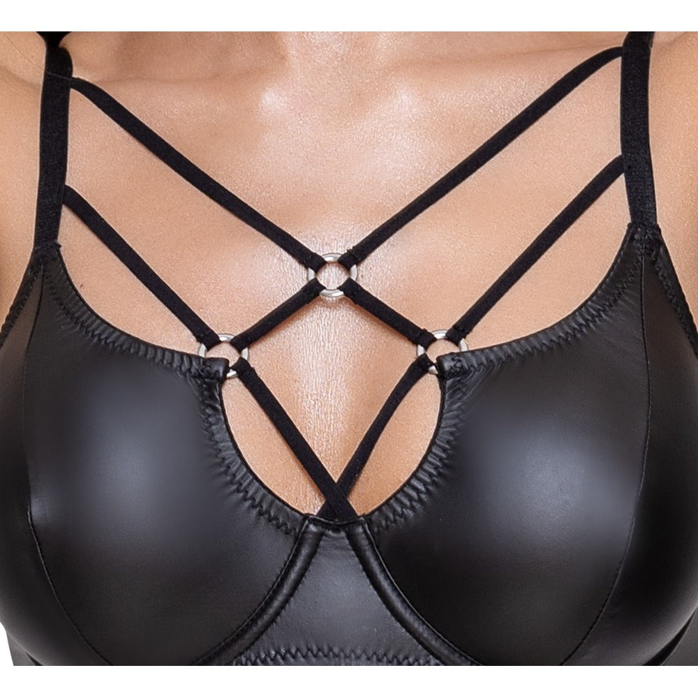 shop cottelli matte black bra set