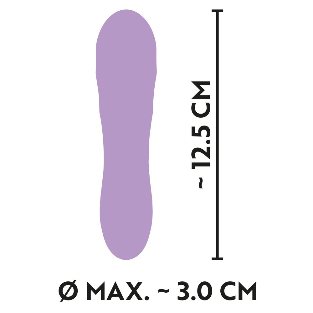 shop cuties silk touch rechargeable mini vibrator purple