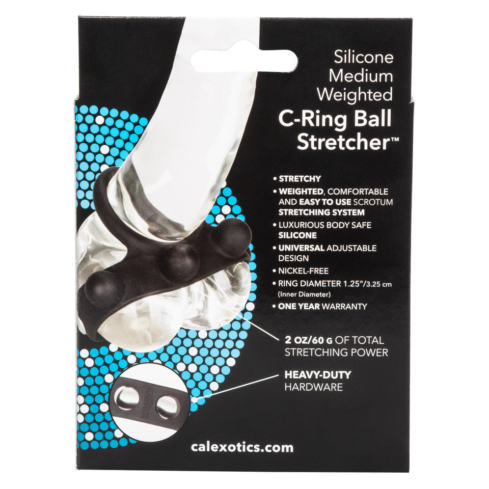 shop medium weighted penis ring and ball stretcher