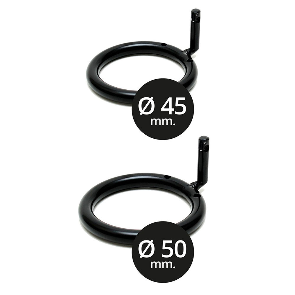 shop opening metal male chastity device with 2 padlocks