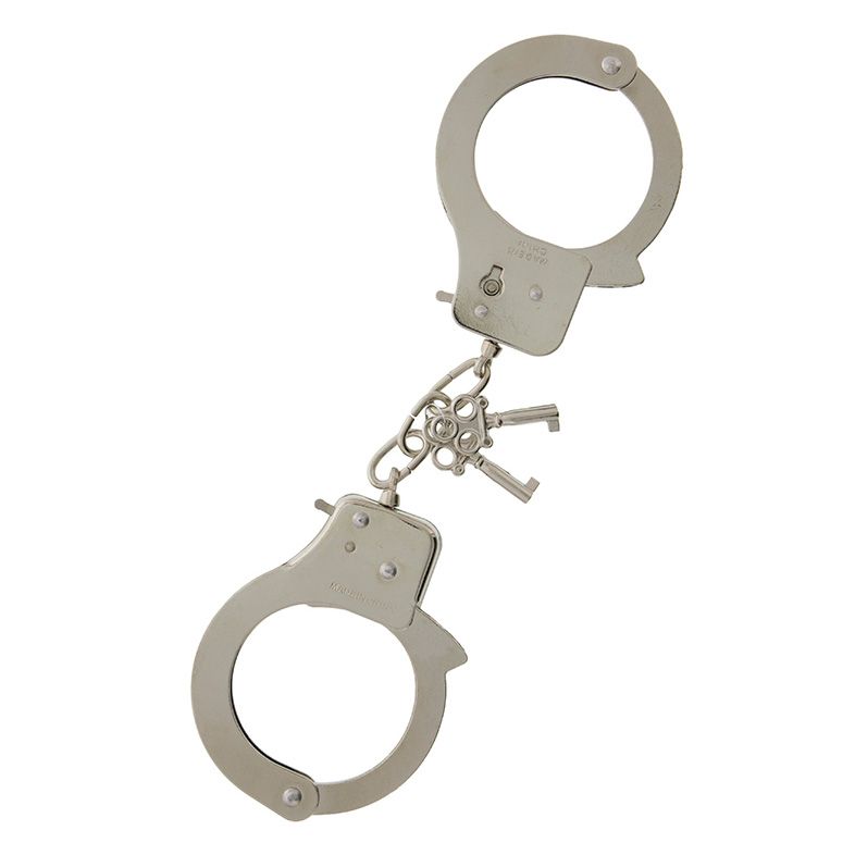 the original metal handcuffs with keys