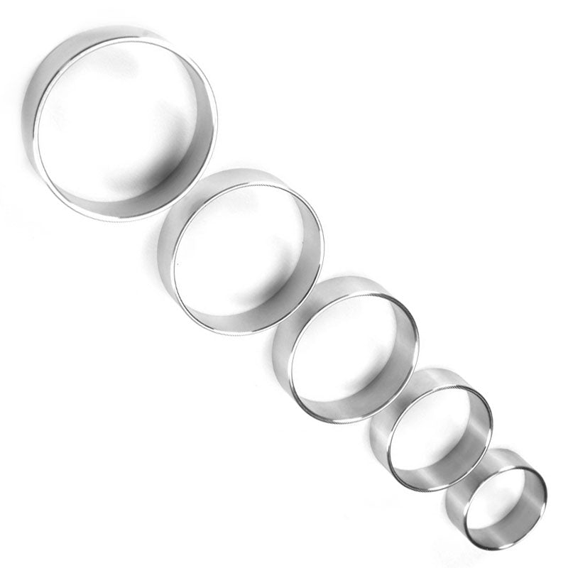thin metal 1 5 inches diameter wide cock ring
