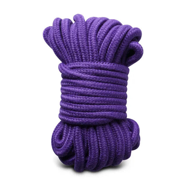10 metres cotton bondage rope purple