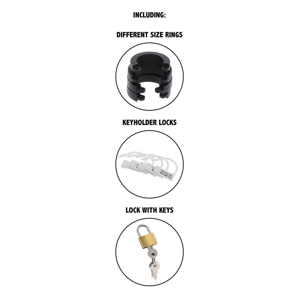 hidden desire extreme chastity silicone cock cage small