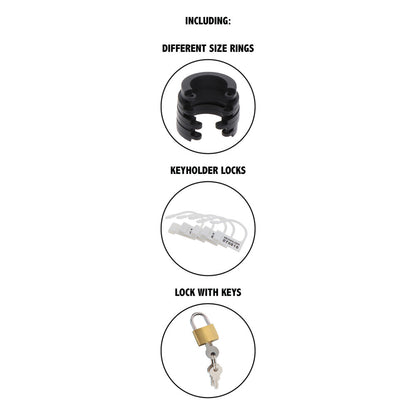 hidden desire extreme chastity silicone cock cage small