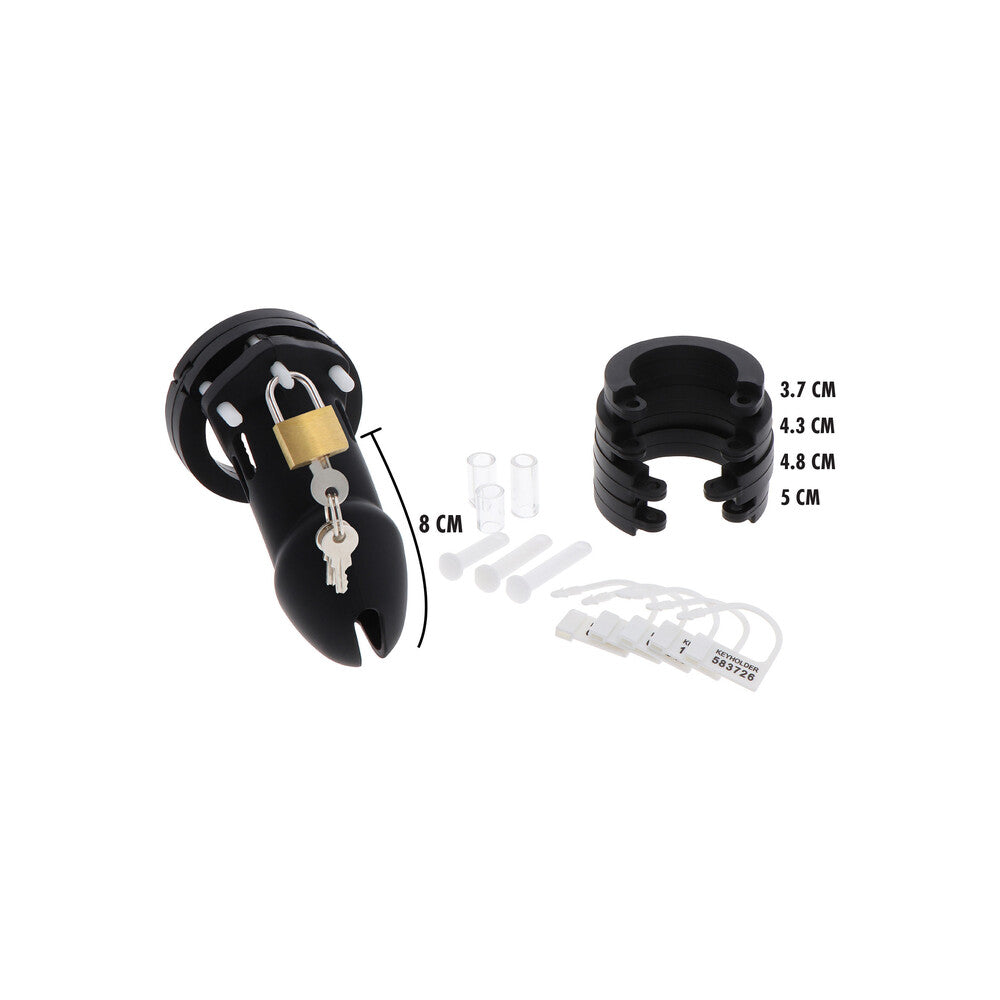 premium hidden desire extreme chastity silicone cock cage large