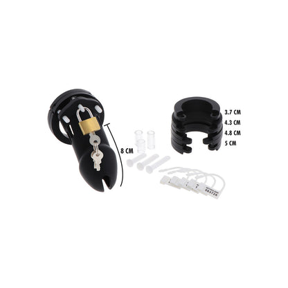 premium hidden desire extreme chastity silicone cock cage large