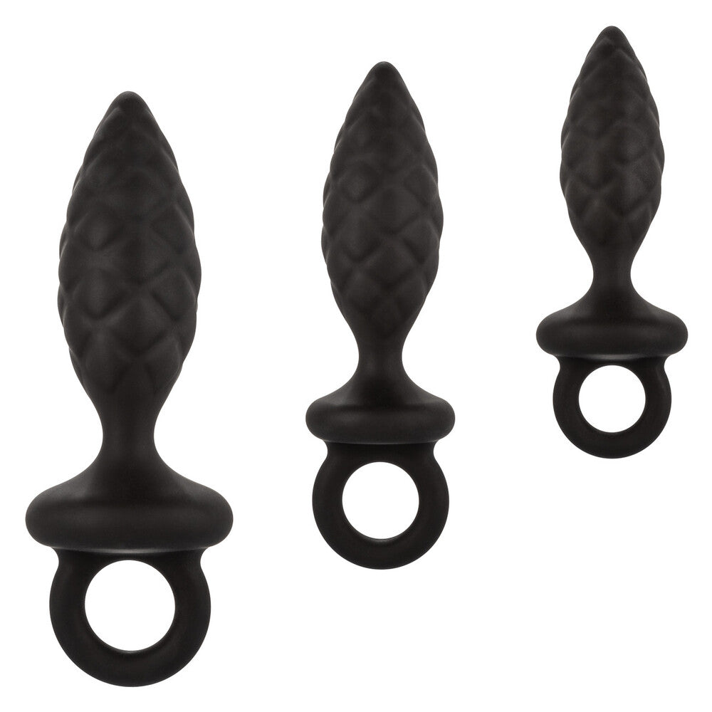 3 piece silicone anal probe kit