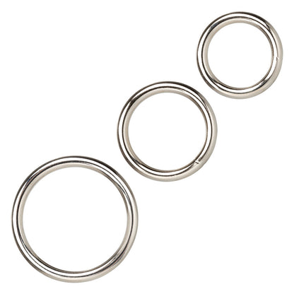 3 piece silver ring set