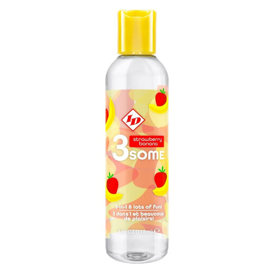 premium id 3some strawberry banana 3 in 1 lubricant 118ml