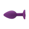 Loving Joy Jewelled Silicone Butt Plug Purple -Small