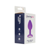 Loving Joy Jewelled Silicone Butt Plug Purple -Small
