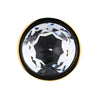 Toosh Gold Metal Butt Plug Large Clear Stone