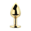 Toosh Metal Butt Plug Gold Set of 3 Clear Stone