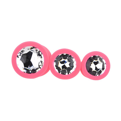 toosh-silicone-butt-plug-pink-set-of-3-clear-stone