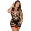 Lace by LJ Plus Size Lace Up Mini Dress