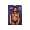 Lace by LJ Plus Size Footless Crochet Bodystocking