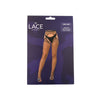 Lace by LJ Fishnet Crotchless Pantyhose Black