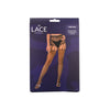 Lace by LJ Rhinestone Suspender Tights Black