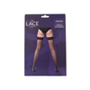 Lace by LJ Sheer Hold Up Stockings with Backseam Black