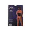Lace by LJ Floral Halter Bodysuit Black