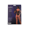 Lace by LJ Seamless Lace Long Sleeved Bodysuit Black