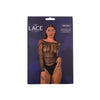 Lace by LJ Seamless Lace Long Sleeved Bodysuit Black