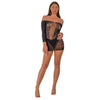 Lace by LJ Off the Shoulder Mini Dress Black