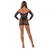 Lace by LJ Off the Shoulder Mini Dress Black