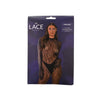 Lace by LJ Gloved Leopard Print Catsuit Black