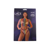 Lace by LJ Rainbow Fence Net Crop Top and Bottoms