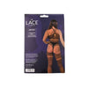 Lace by LJ Crossover Neck Crotchless Bodystocking