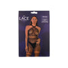 Lace by LJ Crossover Neck Crotchless Bodystocking
