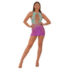 Lace by LJ Ombre Faux Lace Up Mini Dress