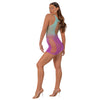 Lace by LJ Ombre Faux Lace Up Mini Dress